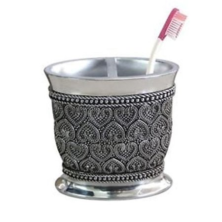 NuSteel BHT4H Beaded Heart Toothbrush Holder